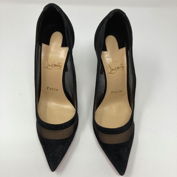 Christian Louboutin Black and Red Heels - Picture 2 of 7